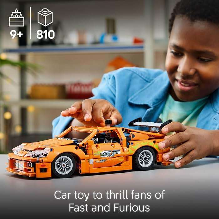 LEGO Technic Fast and Furious Toyota Supra MK4 Building Kit- Toy Car for Kids, Boys, and Girls, Ages 9+ - Creative Gift for Fast and Furious Car Fans - Realistic Engineering Details - 42204 - Image 2