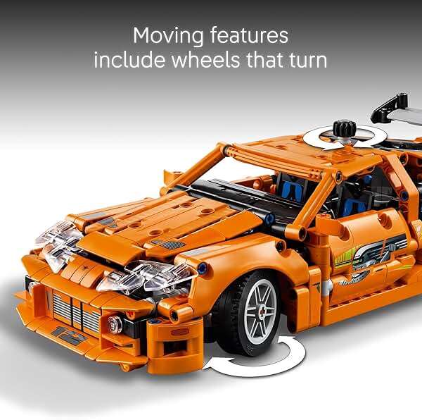 LEGO Technic Fast and Furious Toyota Supra MK4 Building Kit- Toy Car for Kids, Boys, and Girls, Ages 9+ - Creative Gift for Fast and Furious Car Fans - Realistic Engineering Details - 42204 - Image 3