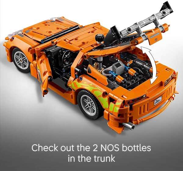 LEGO Technic Fast and Furious Toyota Supra MK4 Building Kit- Toy Car for Kids, Boys, and Girls, Ages 9+ - Creative Gift for Fast and Furious Car Fans - Realistic Engineering Details - 42204 - Image 5