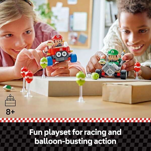 LEGO Super Mario: Mario Kart Baby Mario vs. Baby Luigi - Collectible Toy Building Set for Kids, Boys and Girls, Ages 8+ - Nintendo Toy for Fans - Gift Idea for Birthdays - 72034 - Image 3