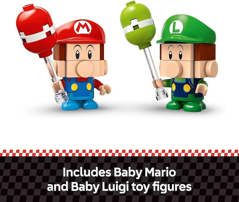 LEGO Super Mario: Mario Kart Baby Mario vs. Baby Luigi - Collectible Toy Building Set for Kids, Boys and Girls, Ages 8+ - Nintendo Toy for Fans - Gift Idea for Birthdays - 72034 - Image 5