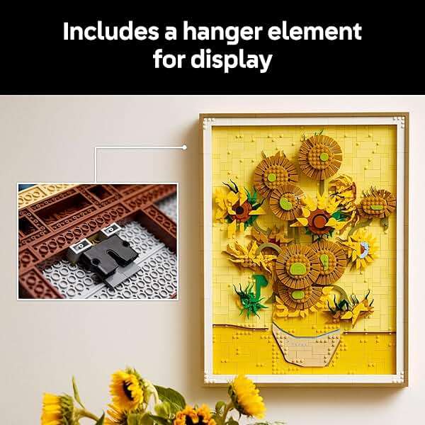 LEGO Art Vincent Van Gogh – Sunflowers Building Set for Adults - Home Decor Idea - Brick Built Painting - Gift for Birthdays - 31215 - Image 7