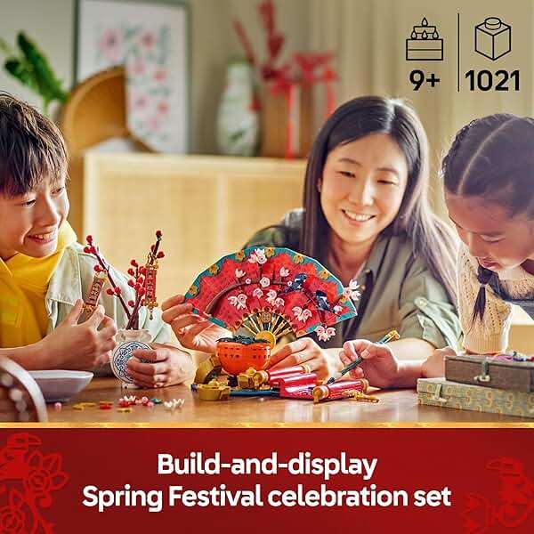 LEGO Spring Festival Good Fortune - Learning and Educational Building Toy - Chinese Festival Toy for Kids, Boys and Girls, Ages 9+ - Cultural Gift for Display and Decor - 80117 - Image 2
