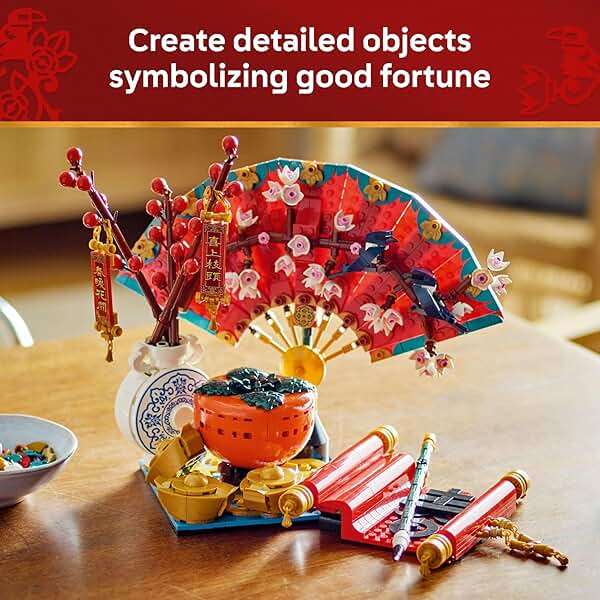 LEGO Spring Festival Good Fortune - Learning and Educational Building Toy - Chinese Festival Toy for Kids, Boys and Girls, Ages 9+ - Cultural Gift for Display and Decor - 80117 - Image 3