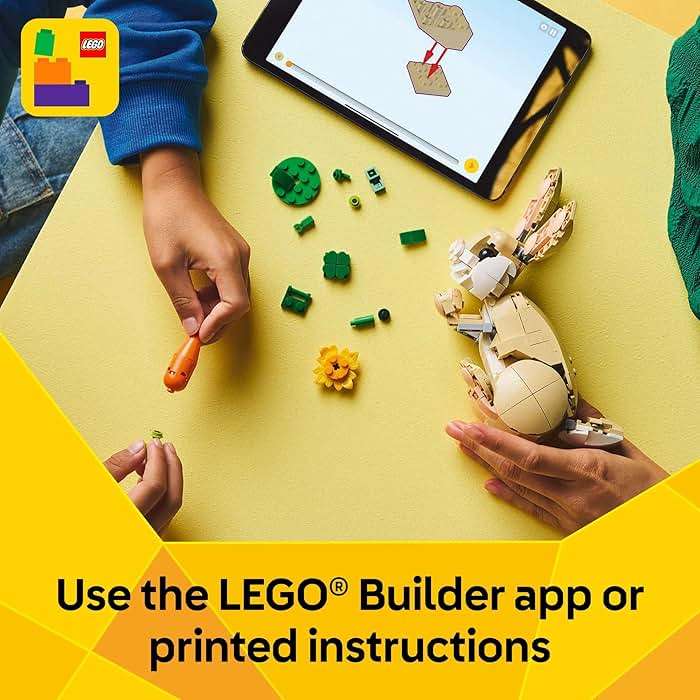 LEGO Creator 3 in 1 Cute Bunny Toy - Building Toy Set with 3 Build Options, Bunny, Seal, or Llama - Animal Figures for Kids, Girls and Boys, Ages 8+ - Gift Idea for Birthdays - 31162 - Image 6