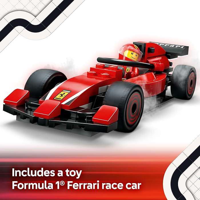 LEGO City F1 Pit Stop & Pit Crew with Ferrari Car Toy - Model Race Car Toy Building Playset for Kids, Boys and Girls, Ages 6+ - F1 Collectible for Fans - Gift Idea for Birthdays - 60443 - Image 5