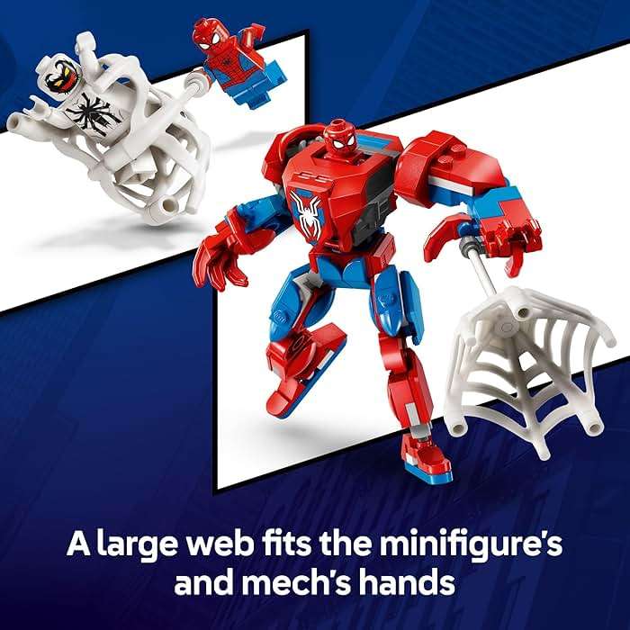LEGO Marvel Spider-Man Mech vs. Anti-Venom Building Toy Set - Spider-Man Toy for Kids, Boys and Girls, Ages 6+ - Buildable Action Figure - Superhero Gift for Birthday - 76308 - Image 4