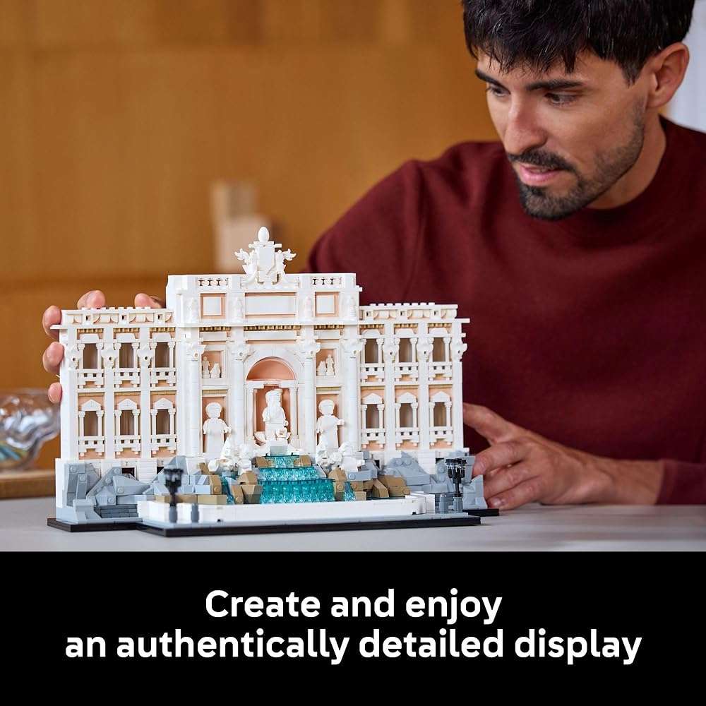 LEGO Architecture Trevi Fountain Building Set - Collectible Model of Italian Landmark for Display for Adults, 18+ - Gift for Women & Men - 21062 - Image 7