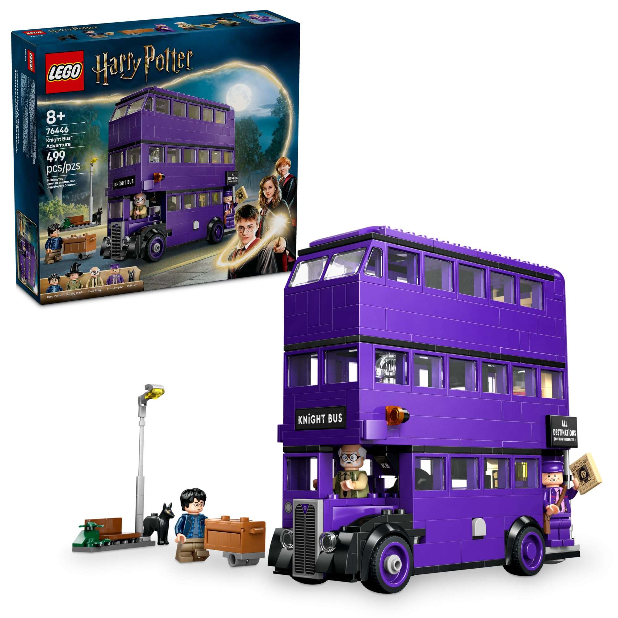 LEGO Harry Potter Knight Bus Adventure - Building Toy for Kids, Boys, and Girls, Ages 8+ - Iconic Bus from Harry Potter and The Prisoner of Azkaban - with 5 Minifigures - Birthday Gift Idea - 76446 - Image 1