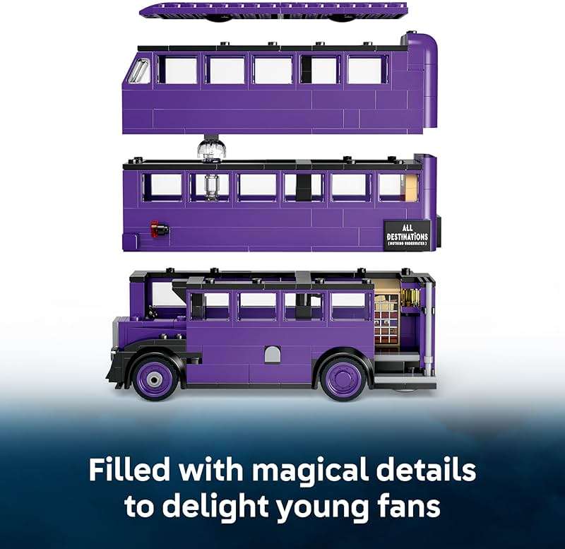 LEGO Harry Potter Knight Bus Adventure - Building Toy for Kids, Boys, and Girls, Ages 8+ - Iconic Bus from Harry Potter and The Prisoner of Azkaban - with 5 Minifigures - Birthday Gift Idea - 76446 - Image 3