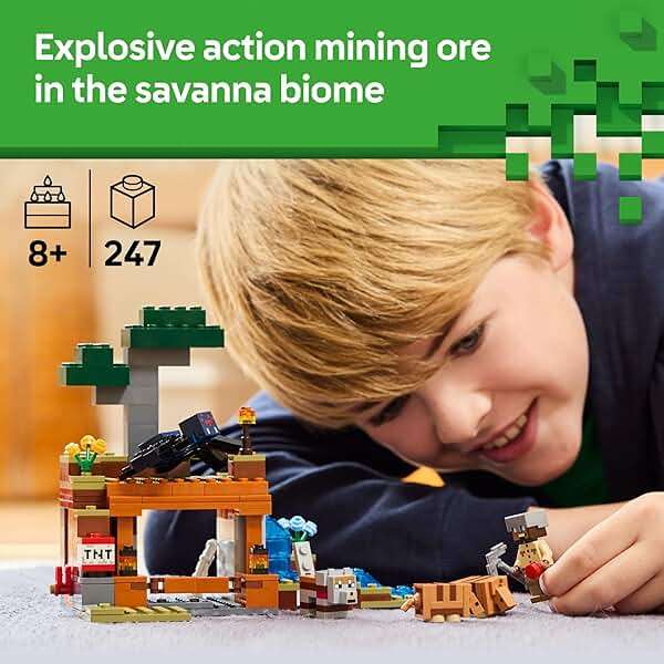 LEGO Minecraft The Armadillo Mine Expedition Toy Figures and Playset - Building Minecraft Toy for Kids, Boys and Girls, Ages 8+ - with Gaming Figures for Pretend Play - Gift Idea for Birthdays - 21269 - Image 2