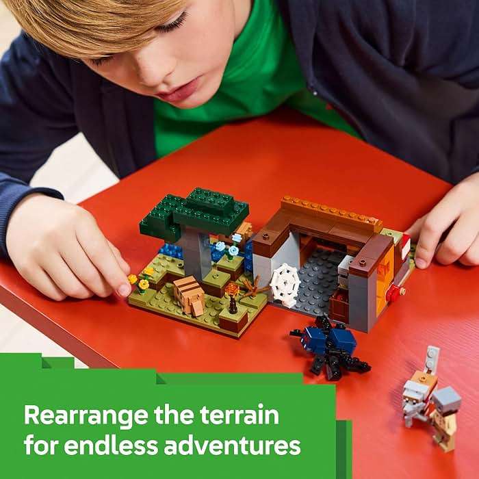 LEGO Minecraft The Armadillo Mine Expedition Toy Figures and Playset - Building Minecraft Toy for Kids, Boys and Girls, Ages 8+ - with Gaming Figures for Pretend Play - Gift Idea for Birthdays - 21269 - Image 3