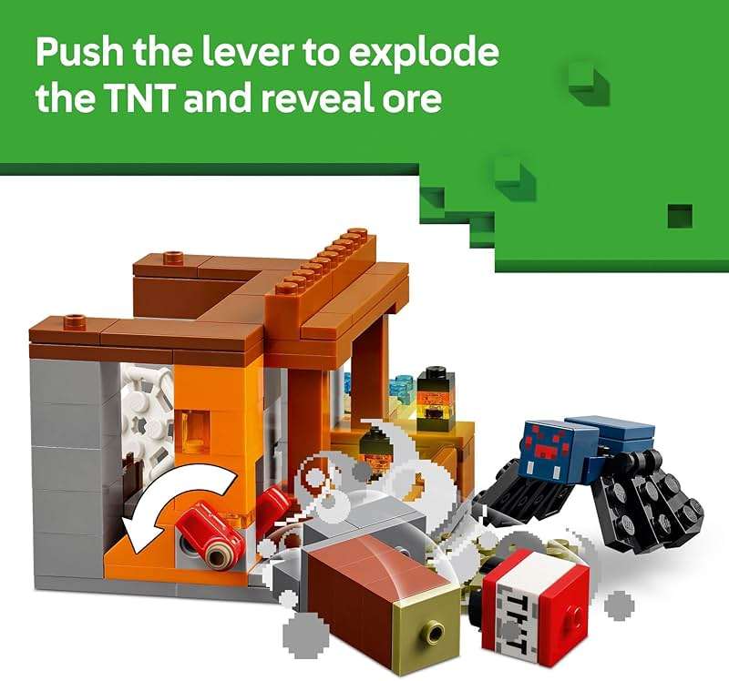 LEGO Minecraft The Armadillo Mine Expedition Toy Figures and Playset - Building Minecraft Toy for Kids, Boys and Girls, Ages 8+ - with Gaming Figures for Pretend Play - Gift Idea for Birthdays - 21269 - Image 4