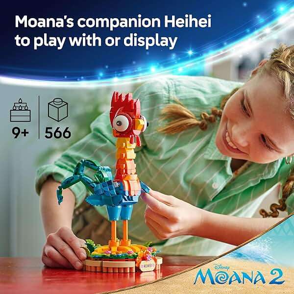 LEGO Disney Moana 2 Heihei - Building Toy for Kids, Girls & Boys, Ages 9+ - Gift for Birthdays - Moana & Disney Toy for Fans - 43272 - Image 2