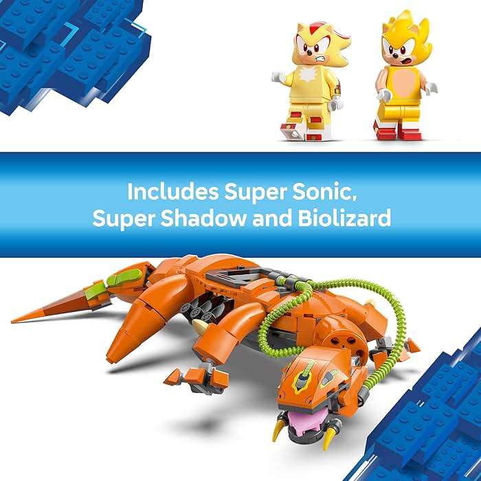 LEGO Sonic The Hedgehog Super Shadow vs. Biolizard, Gamer Gift for Boys and Girls, Fun Collectible Playset for Kids and Video Game Character Fans Who Love Action Toys 77003 - Image 6
