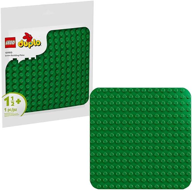 LEGO DUPLO Green Building Plate - Learning and Educational Building Toy for Toddlers, Preschool, Boys and Girls, Ages 1.5+ - Gift Ideas for Birthdays - 10460 - Image 1