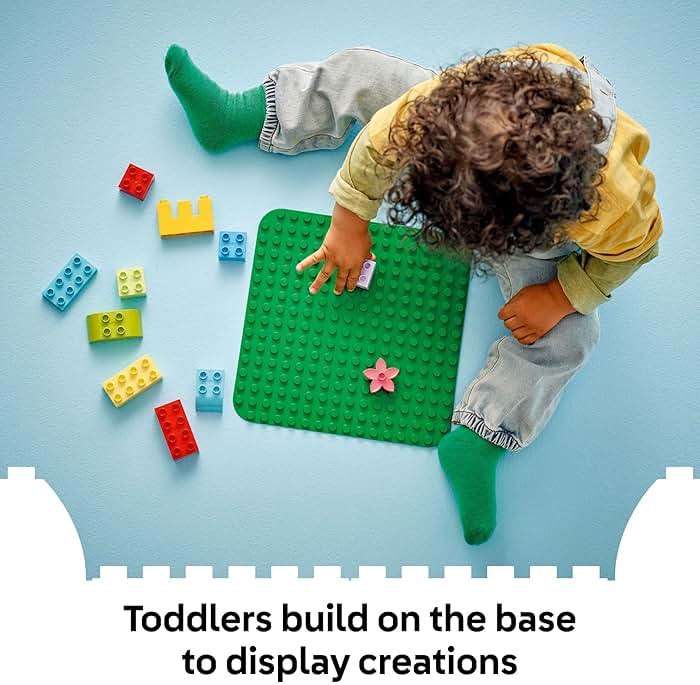 LEGO DUPLO Green Building Plate - Learning and Educational Building Toy for Toddlers, Preschool, Boys and Girls, Ages 1.5+ - Gift Ideas for Birthdays - 10460 - Image 3
