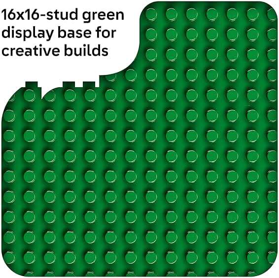 LEGO DUPLO Green Building Plate - Learning and Educational Building Toy for Toddlers, Preschool, Boys and Girls, Ages 1.5+ - Gift Ideas for Birthdays - 10460 - Image 4
