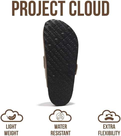 Project Cloud 100% Genuine Leather Clogs for Women Shoes - Memory Foam Insole, Non-Slip & Natural Cork Footbed Arch Support Big Buckle Womens Clogs and Mules Footwear (Manchester) - Image 4