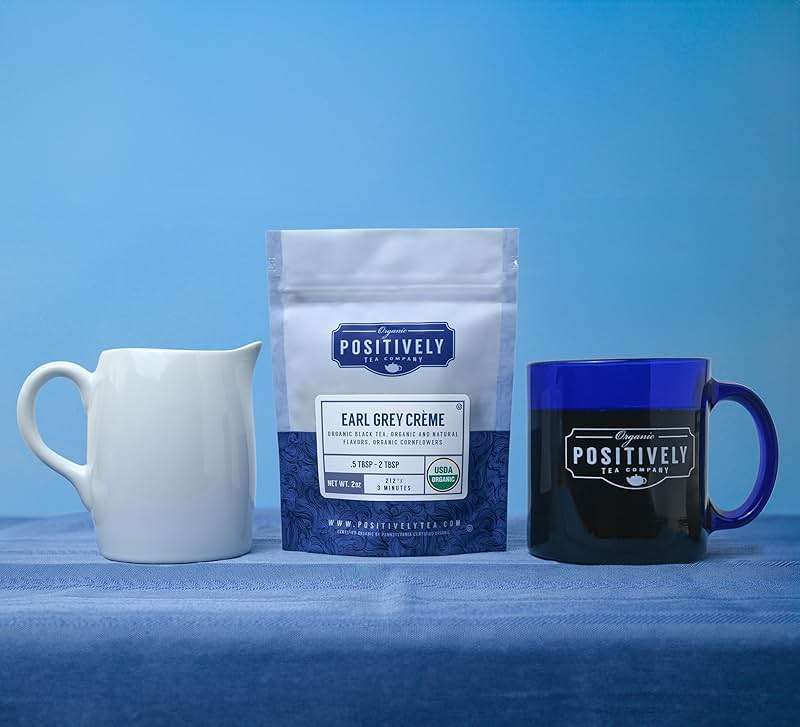 Organic Positively Tea Company, Earl Grey Crème Black Tea, Loose Leaf, 16 Ounce - Image 5