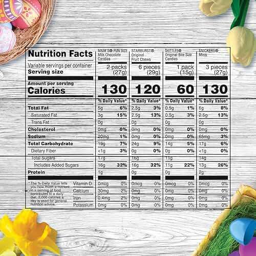 M&M'S, SKITTLES Original, SNICKERS, MILKY WAY & STARBURST Chocolate and Fruity Easter Candy for Easter Baskets and Eggs, 27.27 Ounce Bag - Image 2