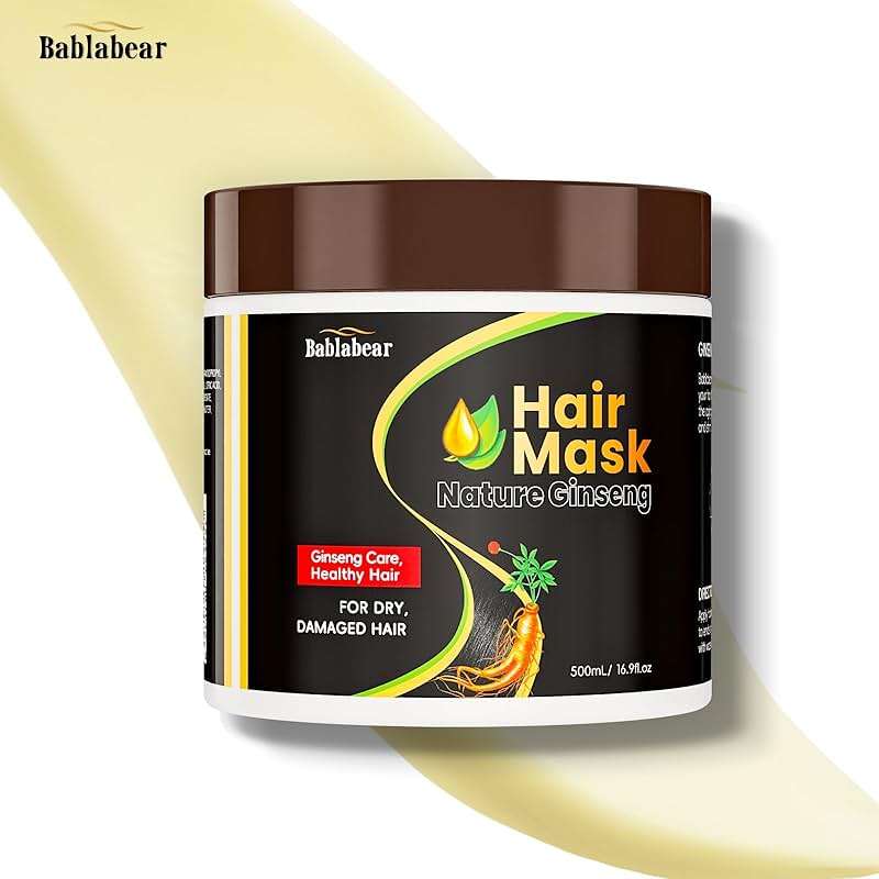 Bablabear Hair Mask for Damaged Hair,Hair Treatment for Color Treated Hair Deep Conditioner,Mascarilla Para El Cabello for Dry/Frizzy Hair.Moisturizer and Adds Shine.Hair Care for Curly Hair.500ml - Image 7