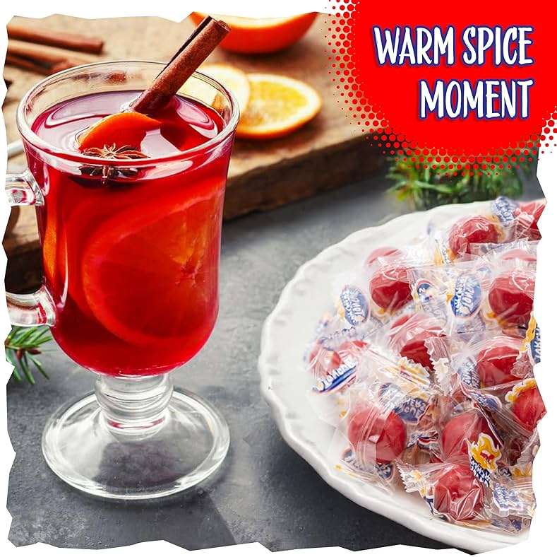 Cinnamon Jawbreakers Hard Candy, Spicy Cinnamon Candy, 2 Lb Bag | Individually Wrapped, Fiery Hot Cinnamon Flavor - Image 4