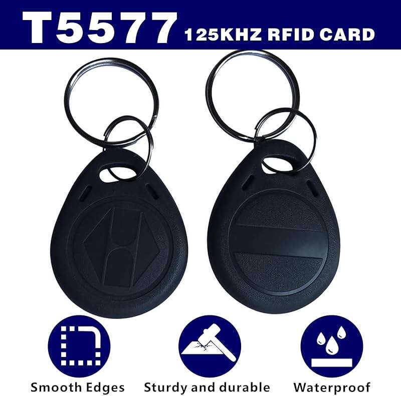 125khz RFID fob Writable RFID Tags T5577 RFID Card 125khz fob(10 Pcs) for RFID Writer,Compatible with 1386 1326 H10301 Format Readers and Access Control Systems - Image 4