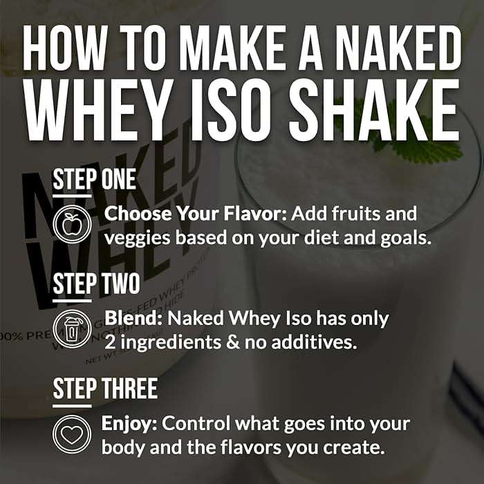 NAKED Whey Isolate Protein - Only 2 Ingredients, 30g Grass-Fed Protein, Zero Carb, Unflavored, Undenatured, Non-GMO, No Soy, Gluten-Free, No Preservatives - 28 Servings - Image 9