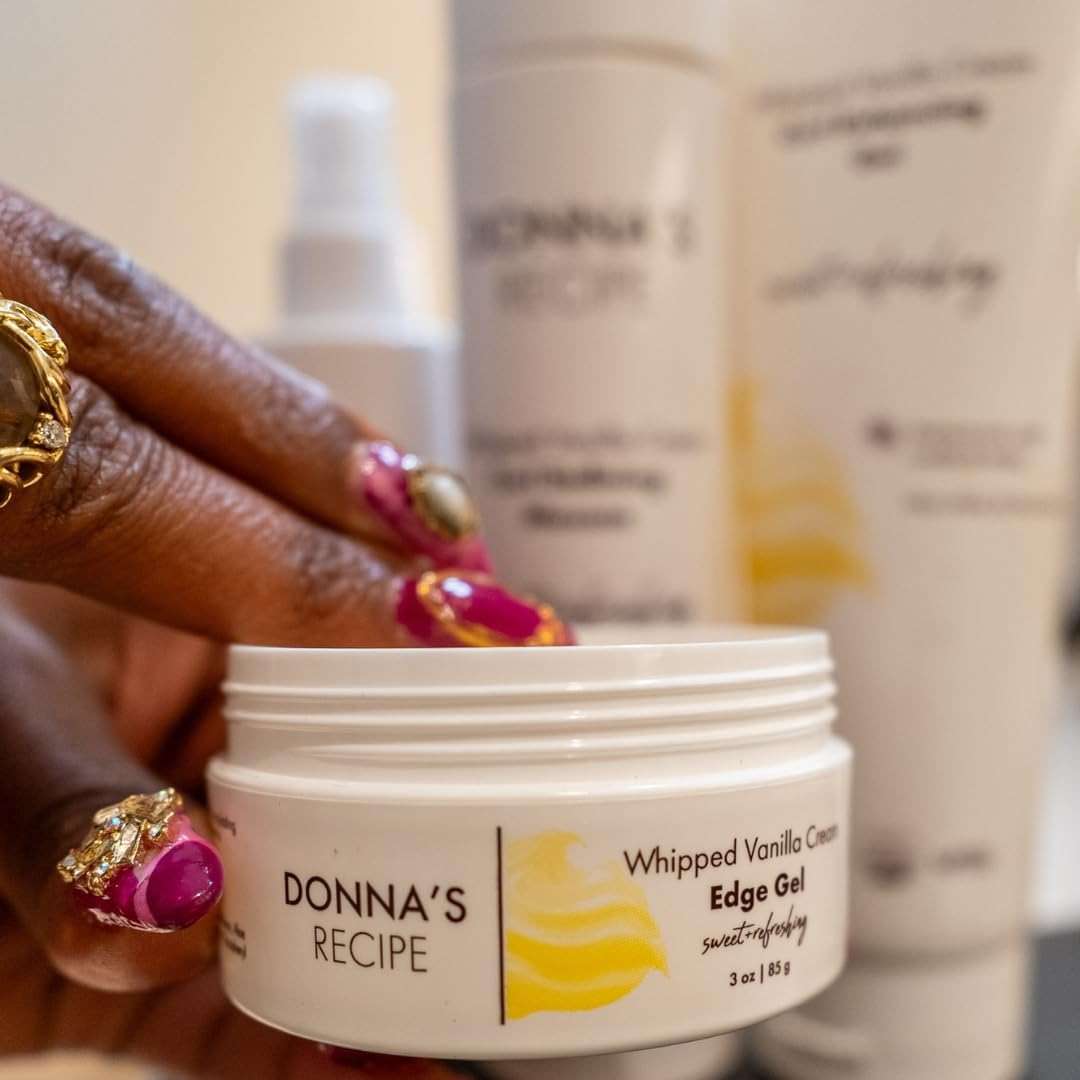 Donna's Recipe by Tabitha Brown | Whipped Vanilla Cream Edge Gel – Long-Lasting, Non-Flaking Hold & Nourish-Boost Shine – 3 oz - Image 4