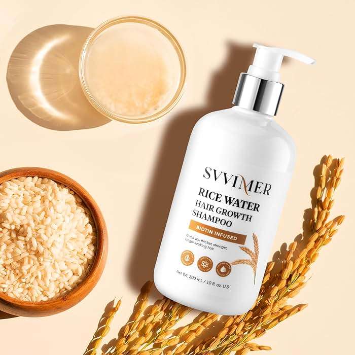 Svvimer Rice Water Hair Growth Shampoo - Thickening Shampoo with Biotin for Hair Loss and Thinning Hair - Image 7