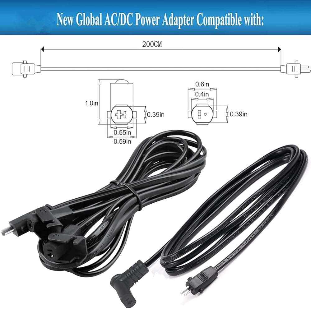 Universal Dual Motor Power Supply Transformer with AC Power Cord, L Shape DC Extension Cable and Y Splitter Cord,29V 2A Recliner Power Supply Kit-4-Piece for Recliner, Lift Chairs and Sofa - Image 4