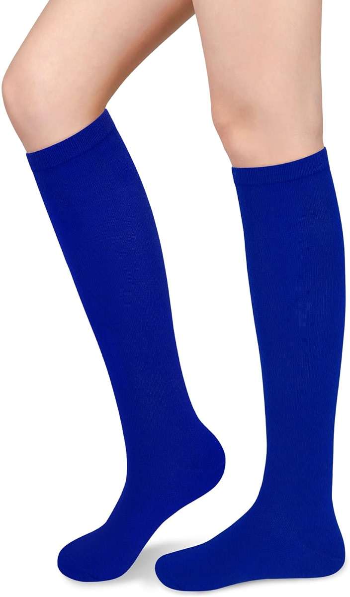 Knee High Socks for Women Knee Socks Tube Socks Womens Athletic Socks Cotton Tall Socks Long Socks Knee High Stockings - Image 1