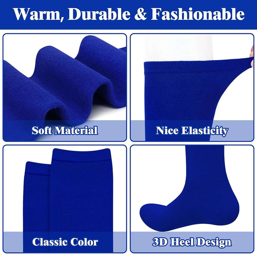 Knee High Socks for Women Knee Socks Tube Socks Womens Athletic Socks Cotton Tall Socks Long Socks Knee High Stockings - Image 4