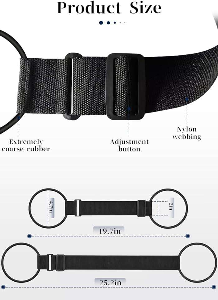 Luggage Straps Bag Bungee Luggage Straps Suitcase Adjustable Belt，Add a Bag Easy to Travel Suitcase Elastic Strap Belt Luggage Accessories(Black) - Image 4