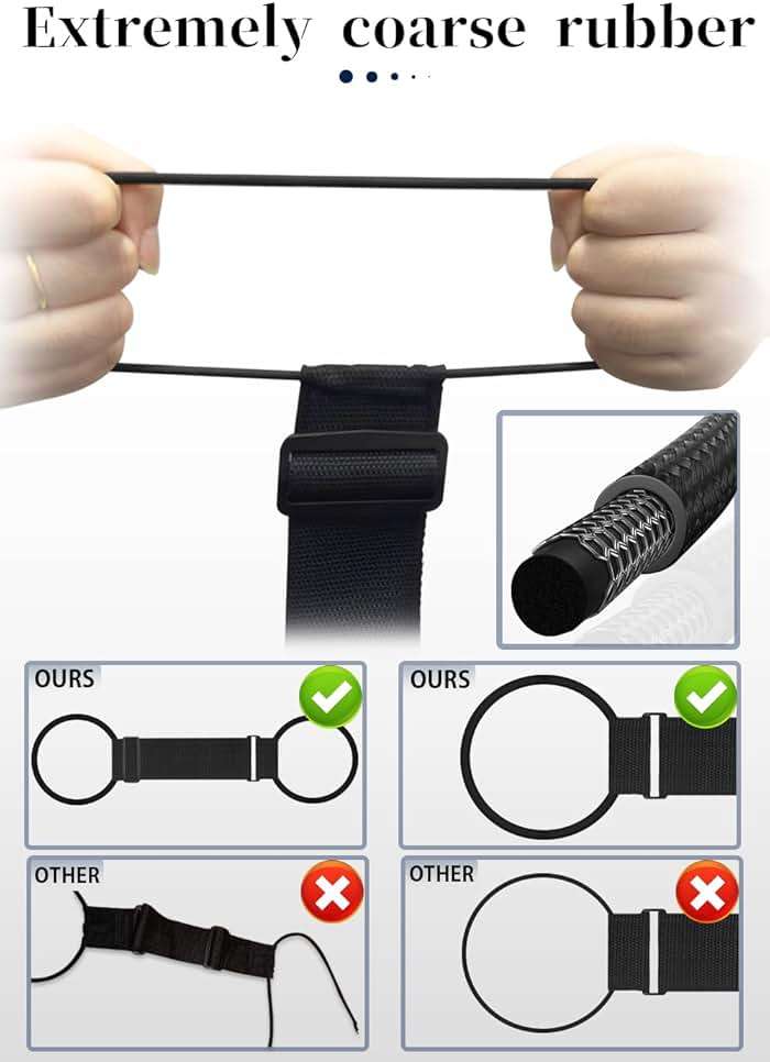 Luggage Straps Bag Bungee Luggage Straps Suitcase Adjustable Belt，Add a Bag Easy to Travel Suitcase Elastic Strap Belt Luggage Accessories(Black) - Image 5