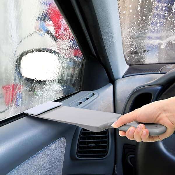 ZAVOOS 3 Pieces Window Tint Tools, Long Handle Auto Bulldozer Squeegee Scrubber Paddle Squeegee Kit, Flat Glass Scraper Cleaning Tool for Car Front Windows Rear Glass - Image 7