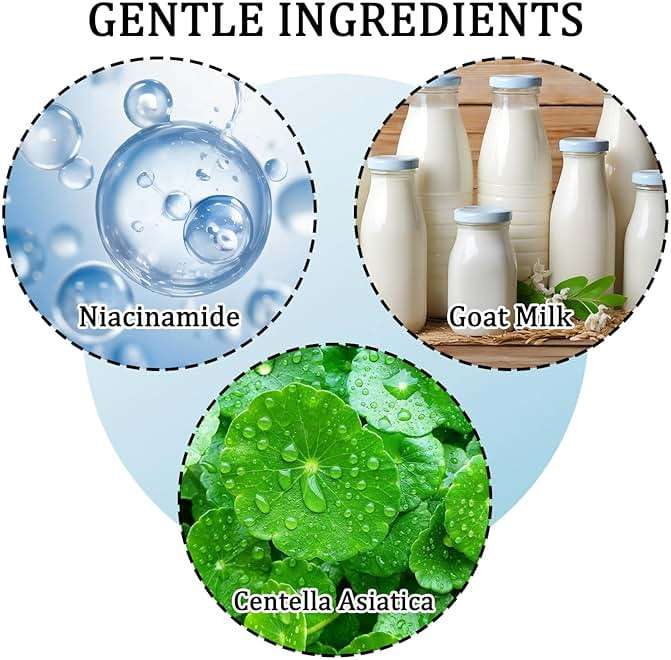 Goat Milk Body Wash,Gentle Silk Soft Foaming Milk Bath,Moisturizing Body Cleanser for All Skin - Image 3