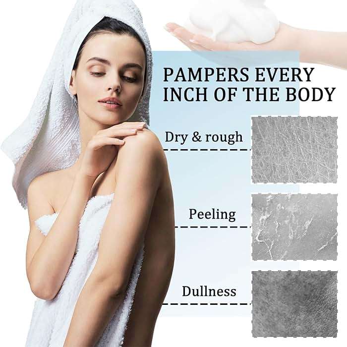 Goat Milk Body Wash,Gentle Silk Soft Foaming Milk Bath,Moisturizing Body Cleanser for All Skin - Image 4