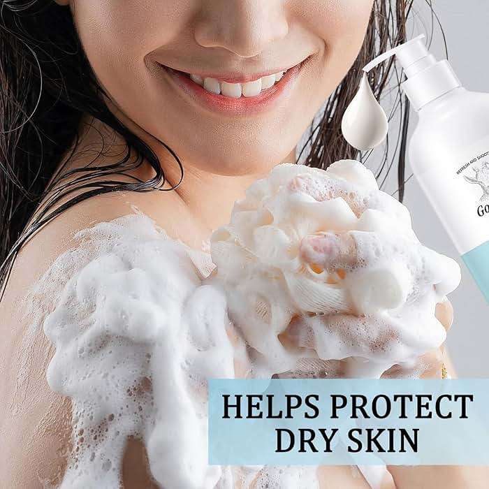 Goat Milk Body Wash,Gentle Silk Soft Foaming Milk Bath,Moisturizing Body Cleanser for All Skin - Image 6