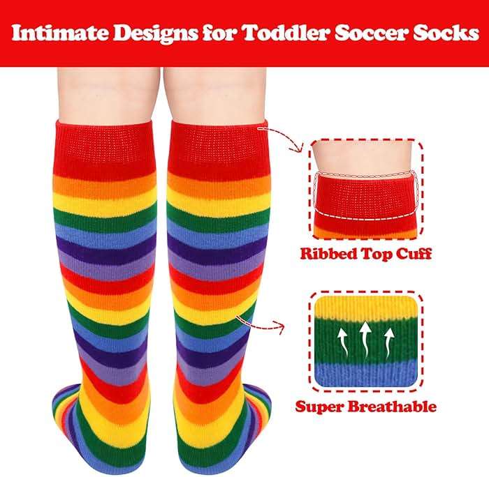 Sarfel Kids Soccer Socks Toddler Baseball Socks Youth Softball Sock Boys Football Sock Team Sports Girls Athetic Accessory - Image 2