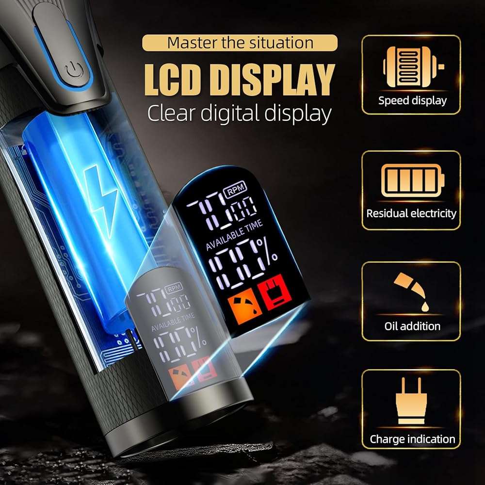 KIKIDO Professional Hair Clippers for Men,USB Rechargeable Hair Trimmer,Men's Grooming Kit for Hair, Face, Beard, for Barbers Shop & Home Use - Image 7