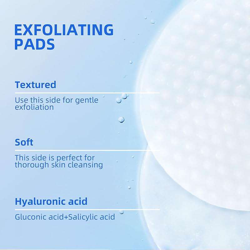Glycolic Acid Pads, 10% Ultra Pure Glycolic Acid & 2% Salicylic Acid, Exfoliating Peel Pads for Face, Effective Chemical Peel, Keeps Skin Smooth and Prevents Wrinkles and Lines - 60 Pads - Image 6