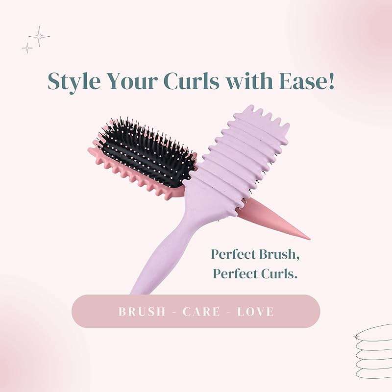 Curling Brush for Curly Hair – Detangling & Defining Brush for Coily, Anti-Frizz Styling Tool for Volume, – Ideal for Natural Hair Women & Kids - Image 2
