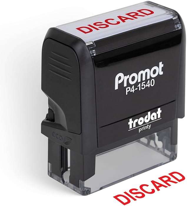 Promot Discard - Self Inking Rubber Stamp - Ink Stamps - Image 1