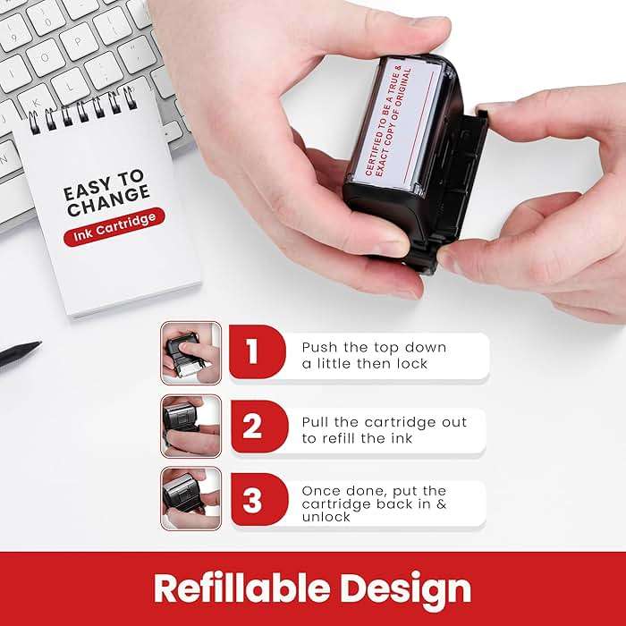 Promot Certified to Be A True & Exact Copy of Original - Self Inking Rubber Stamp - Ink Stamps - Image 7