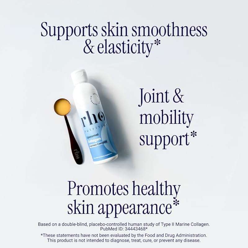 Rho Nutrition Liposomal Collagen Peptides - High-Absorption Liquid Collagen Supplement - Supports Skin Elasticity, Joint Health, and Overall Vitality for Healthy Aging, 5 fl oz - Image 2