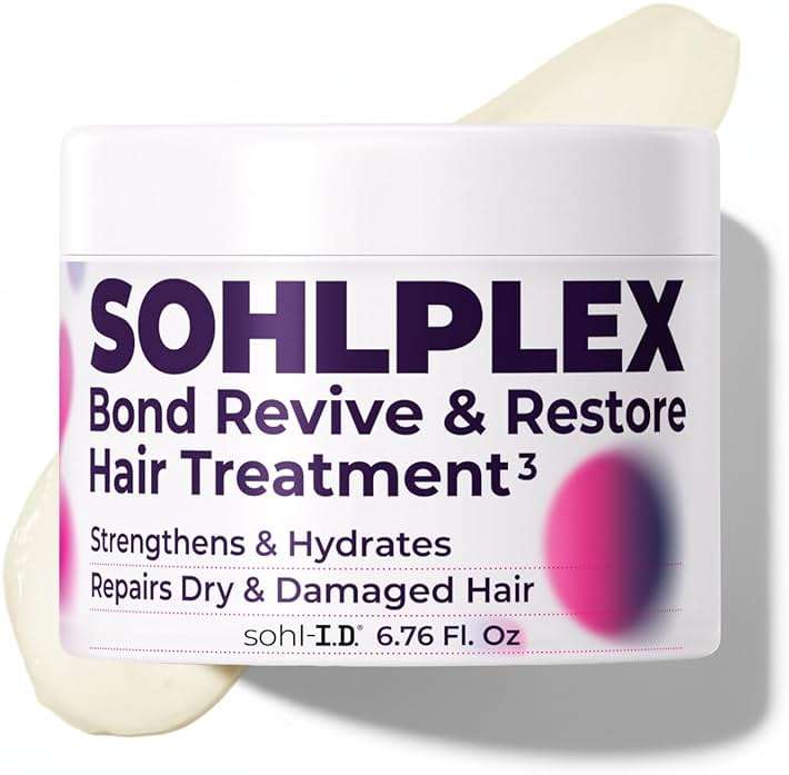 sohl-I.D. Hair Mask for Dry & Damaged Hair – Deep Conditioning Repair Treatment to Restore Smoothness & Shine – Moisturizing Hair Mask with Vitamins B3, B5, B7, C & E – Vegan & Cruelty-Free 6.76 fl oz | for Frizzy & Damaged Strands - Image 1