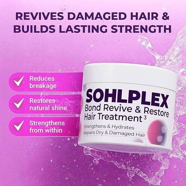 sohl-I.D. Hair Mask for Dry & Damaged Hair – Deep Conditioning Repair Treatment to Restore Smoothness & Shine – Moisturizing Hair Mask with Vitamins B3, B5, B7, C & E – Vegan & Cruelty-Free 6.76 fl oz | for Frizzy & Damaged Strands - Image 6