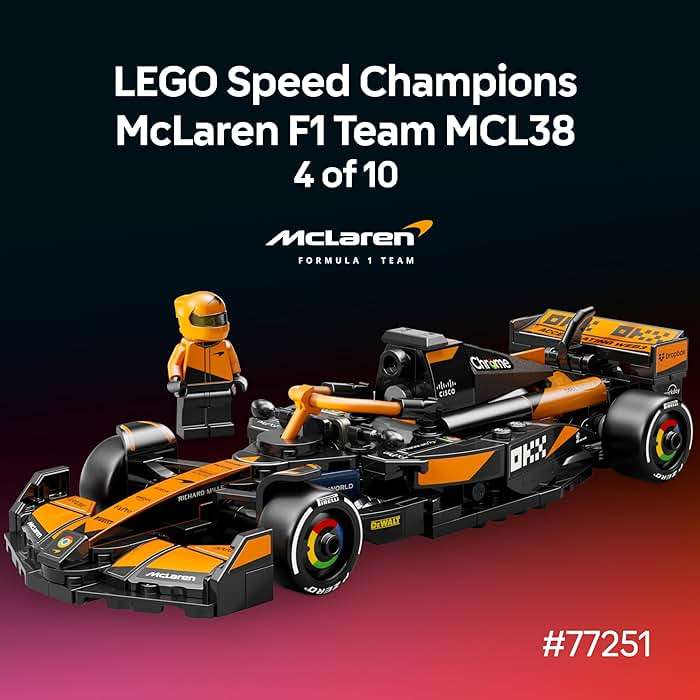 LEGO Speed Champions Ultimate Formula 1 Collector's Pack - Contains 10 Sets in 1 - Includes Exclusive Poster - Collectible F1 Model Car Kit - Gift for Race Car Fans - 66802 - Image 6